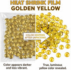 FUTUREPLUSX 1 LB Yellow Glass Marbles, Flat Marbles Glass Beads Vase | - Image 6