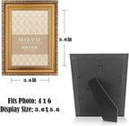 4×6 Picture Frame Gold - Image 3