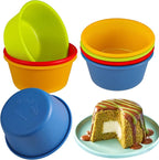 Webake Silicone Cupcake Baking Cups Set of 8, Air Fryer Muffin Pan Jumbo Muffin by Webake