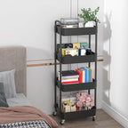 Sywhitta 4-Tier Plastic Rolling Utility Cart - Image 6