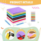 moinkerin 50Pcs Felt Sheets for Crafts - Image 2