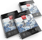 ARTEZA Watercolor Paper, 30 Sheets Each, 5.5x8.5 Inches Water Pad, Spiral Bound - Image 3