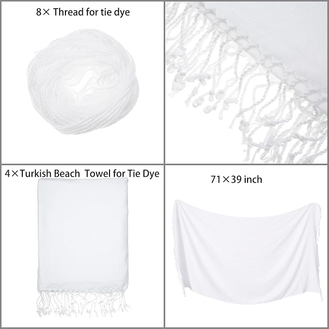 Dielianyi 4PCS Turkish Beach Towels - Image 4