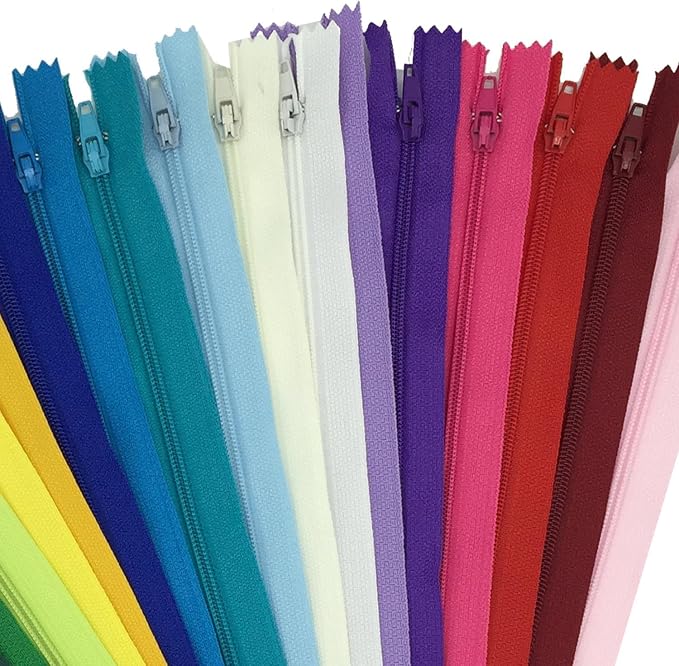 Zippers for Sewing, DOITEM 48 pcs 60cm/24 Inch Zippers Multicolor Nylon Coil - Image 7