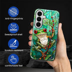for Samsung Galaxy S26 Case, Frog Stained Glass Pattern Glossy 2 in 1 - Image 5