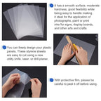 AHANDMAKER 20 Pcs Clear PVC Flexible Plastic Board Sheet, 8.25 x 11.75 inch - Image 4
