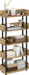 Furinno TURN-N-TUBE 5-Tier Display Shelf, Storage Shelves, Book Shelf, Open by Furinno-FitsYourSpaceFitsYourBudget