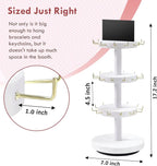 Pinzoveco Bracelet Holder, 3 Tier Wooden Rotating Bracelet Display Stand - Image 5
