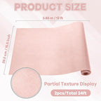 2 Rolls Blush Bulletin Board Paper Roll Non-Woven Bulletin Board Background - Image 2