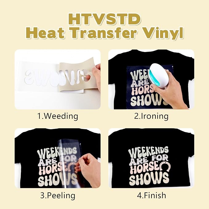 HTVSTD Light Grey Boho HTV Heat Transfer Vinyl 8pcs 12×10in | Vivid Color - Image 3