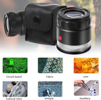 30X Loupe Magnifier, USB Rechargeable 8 Lights Portable Eye Loupe Sewing - Image 6