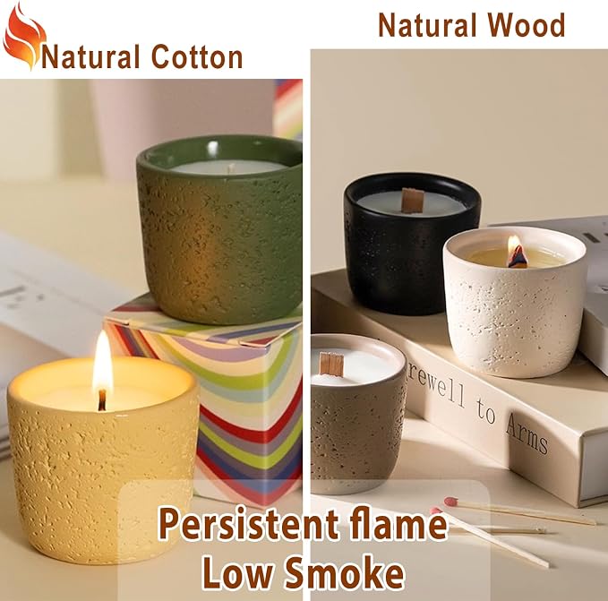 Multiwins 130 Pcs Candle Wicks for Candle Making Kit: 100 Cotton & 30 Wood Wicks - Image 4