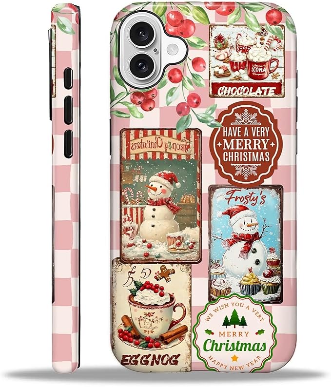 Case for iPhone 16, Scratch Resistant Hybrid Double Layer Hard Shell，Vintage by Toulas