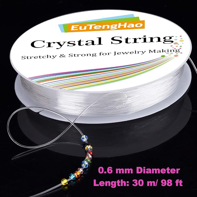 EuTengHao 14400pcs Tube Beads Bugle Glass Seed Beads, Small Craft Spacer Beads - Image 7