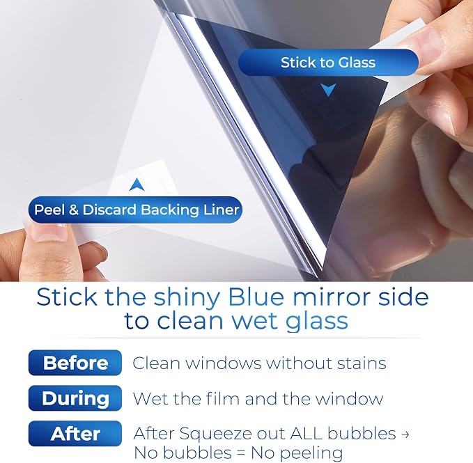Coavas Window Privacy Film Daytime See Out Not in, 86% UV Blocking Heat Control - Image 8