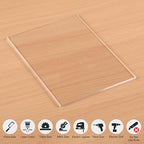 KAITELA Pack of 10 Clear Acrylic Sheets 12" x 16" Cast Plexiglass Panel 1/8" - Image 5