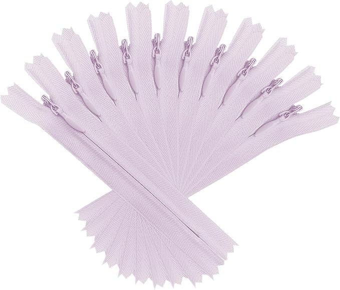 ANPURZII 10PCS #3 18 Inch Light Purple Invisible Zippers by Unknown