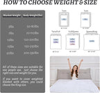 Weighted Blanket 7lbs Twin Size White 41"x60" Weighted Blankets Heavy Blanket - Image 5
