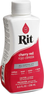 Rit Cherry Red - Rojo Cereza All Purpose Liquid Dye 8.0 fl. oz. / 236 ml - Image 9