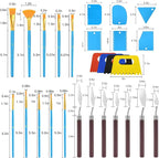 EEEKit 27 PCS Palette Knife Set, Stainless Steel Spatula Pallet Knife - Image 8