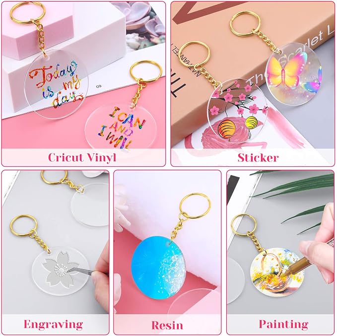 Audab Acrylic Keychain Blanks - Image 3