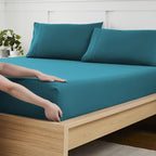 Twin Fitted Sheet Only with Full Elastic & Built in Corner Sheet Straps to by SweetHomeCollection