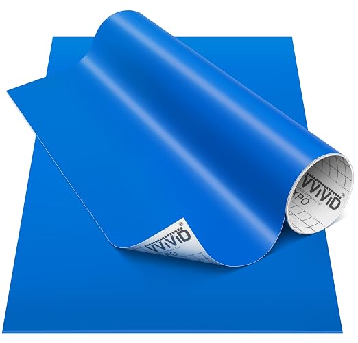 VViViD DECO65 Matte Pastel Gentian Blue Permanent Adhesive Craft Vinyl by VVIVIDVINYL