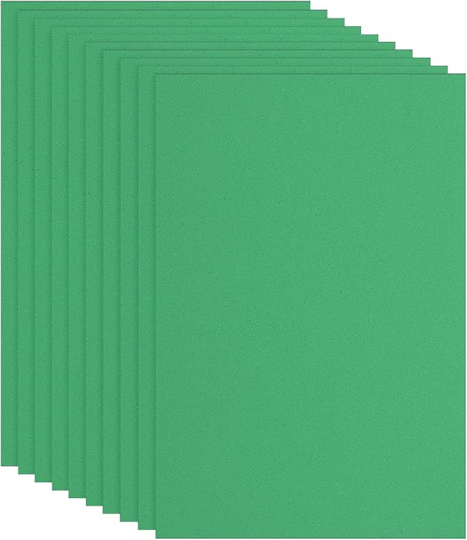PATIKIL EVA Foam Sheet 10Pcs 12x8 Inch 2mm Thick Light Green | Easy Cutting EVA by PATIKIL