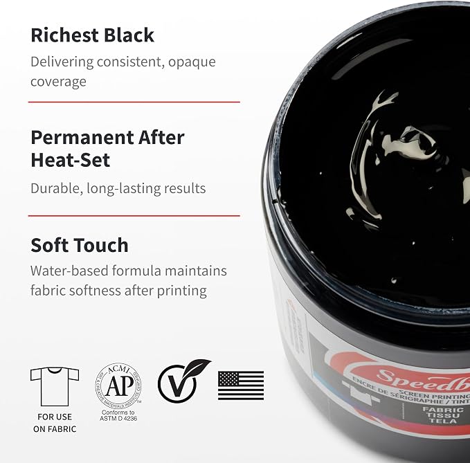 Speedball 4600 Fabric Screen Printing Ink, 32 fl oz. - Image 2