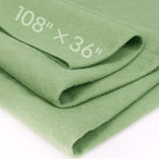 Sage Green Felt Fabric Sheet 108" X 36", 1.4mm Thick Large Soft Durable by MITINU