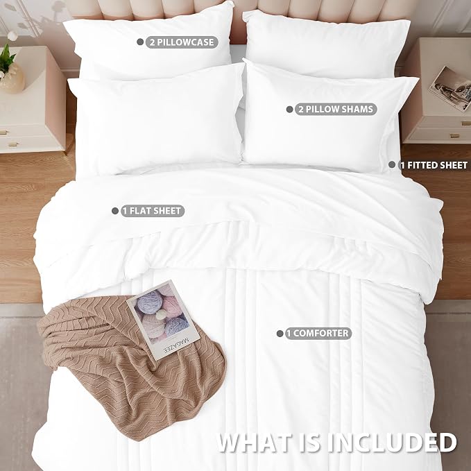 Twin Comforter Set White - Image 2
