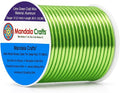 Mandala Crafts 12 Gauge Lime Green Anodized Aluminum Craft Wire, 60 FT | Colored by MandalaCrafts