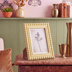 1 Pack 5 x 7 Picture Frame, Wood Beaded Boho Photo Frame, Vintage Photo Display - Image 6