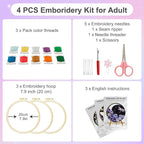 Huacan Embroidery Kit for Adults Beginners - Image 2