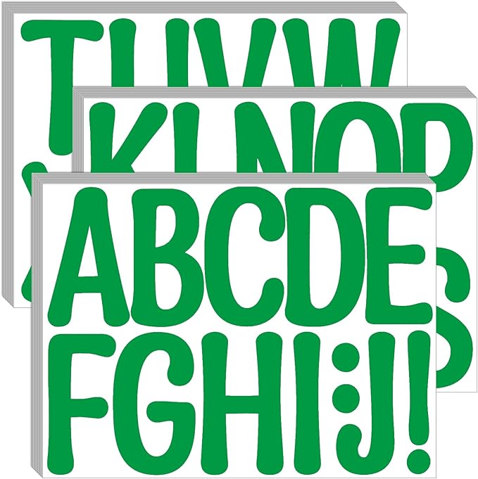 Bemeol 30 Sheets Large Letter Stickers 4 Inch Alphabet Letter Stickers Self by Bemeol