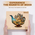 Gifts for Women Men Magic Lamp World Puzzles Adults Gift Wooden 135 Pieces 11.4 - Image 8