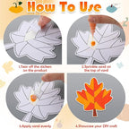 24 Sets Fall Sand Art Crafts for Kids Autumn Maple Leaf Pumpkin Turkey DIY - Image 5
