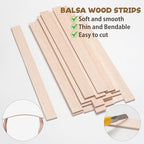 Balsa Wood Sticks, Balsa Wood Strips 1/8" × 1" × 12", Wooden Sticks - Image 4