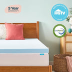 Linenspa Memory Foam Mattress Topper, Twin XL Size - Image 5
