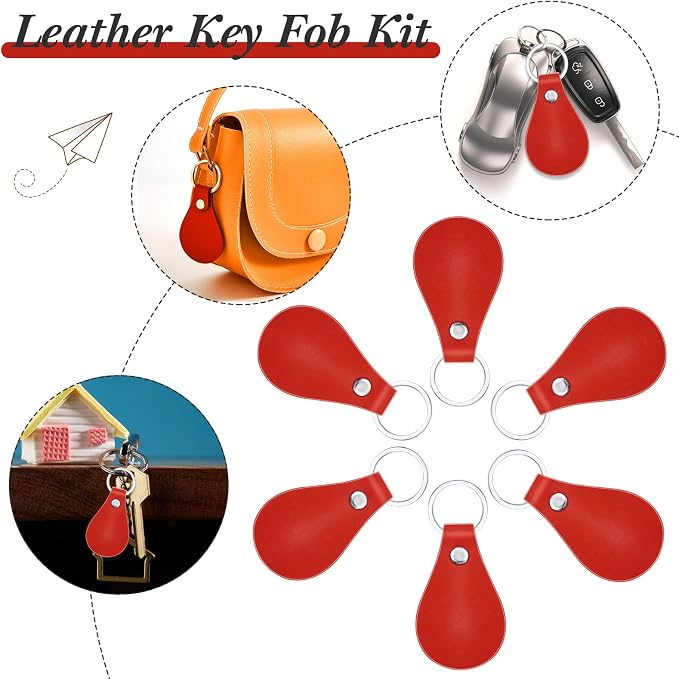 Taiyin 30 Pcs Leather Key Fob Kit - Image 6