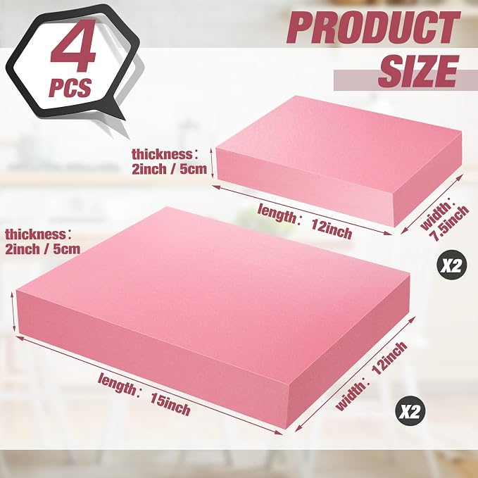 Xps Foam 12 x 15 and 12 x 7.5 Polystyrene Rectangles Foam Board Craft - Image 2