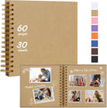 RECUTMS 12 x 12 Inch Large Scrapbook Album Kraft Blank Page DIY Scrapbook Photo by RECUTMS
