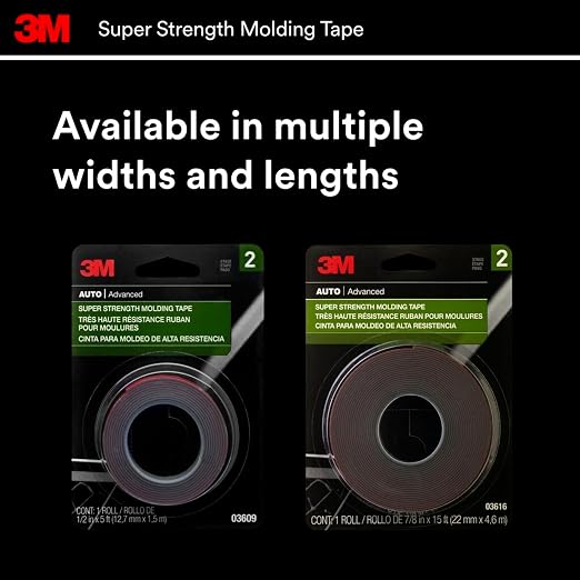 3M Super-Strength Molding Tape, 7/8 in x 15 ft, 1 Roll - Image 10