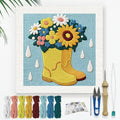 Doodlream Flower Rain Boots Needle Kit by Doodlream