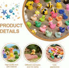 52PCS Mini Animal Figurines Miniature Animals Set Tiny Resin Animals - Image 7