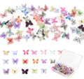 90Pcs Mini Resin Butterflies, Miniature Little Butterfy Decoration, Tiny by QUPIVA