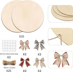 20 Pack Wood Circles for Crafts 12 inch Blank Round Door Signs - Image 6