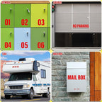 Letter Stickers, Mailbox Numbers, 4 Inch Waterproof Vinyl Alphabet | 4 Inch Red - Image 4