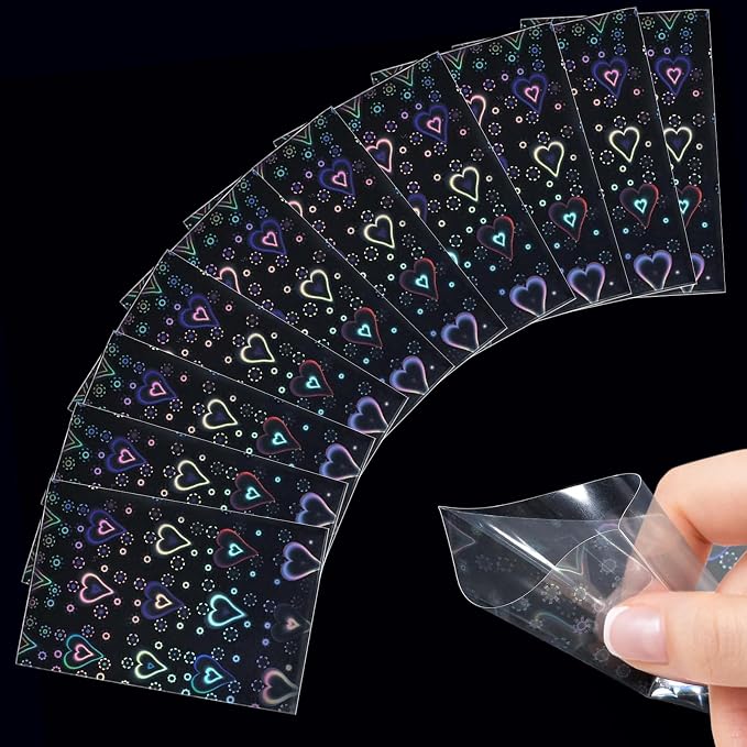 100Pcs Photocard Sleeves, Holographic Card Sleeves, 200 Microns | Flashing by Unknown