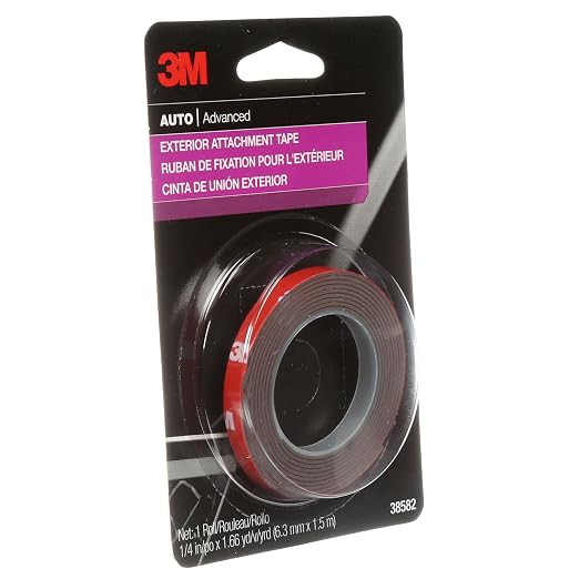 3M Auto Exterior Attachment Tape, 1/4 in x 5 ft, Heavy Duty Double-Sided - Image 5